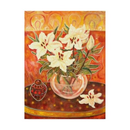 Lorraine Platt 'Lilies And Pot' Canvas Art,24x32